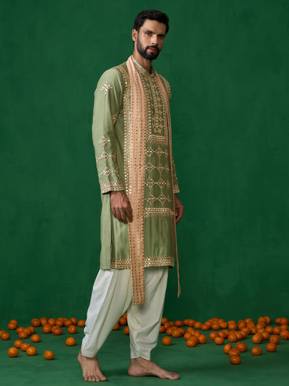 DARPAN GREEN KURTA SET