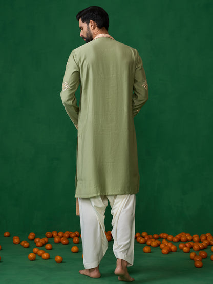 DARPAN GREEN KURTA SET