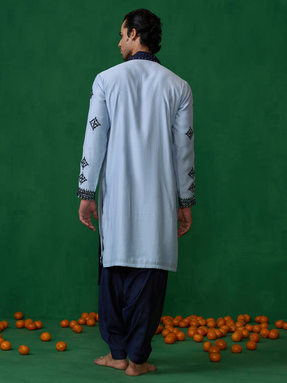 DARPAN SKYBLUE KURTA JACKET SET