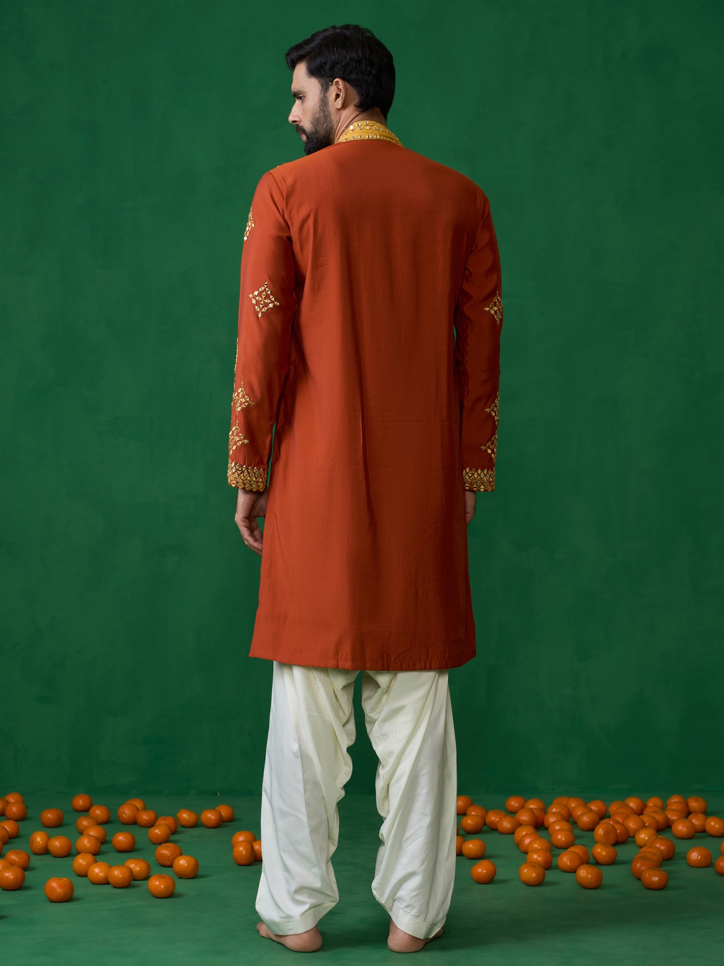 DARPAN ORANGE KURTA SET