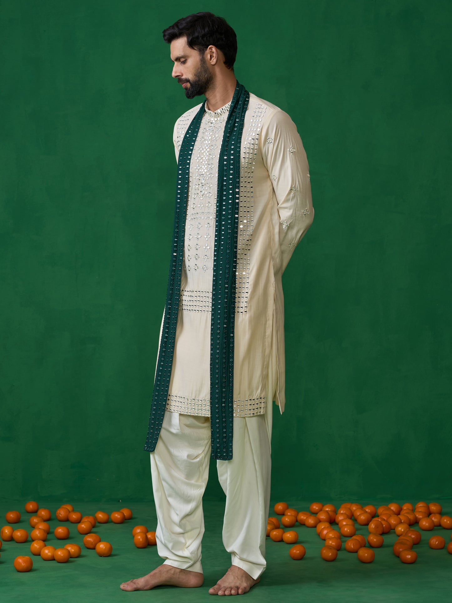 DARPAN BEIGE KURTA SET