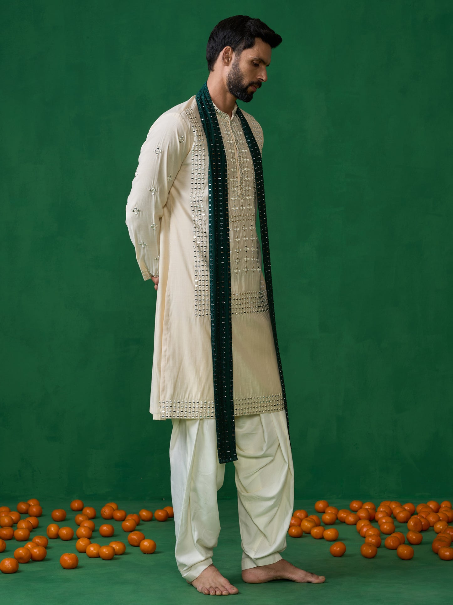 DARPAN BEIGE KURTA SET