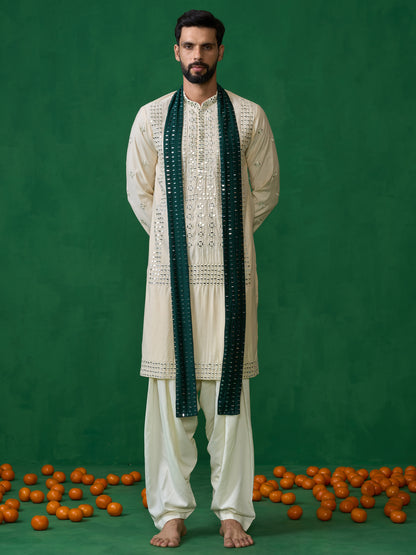 DARPAN BEIGE KURTA SET