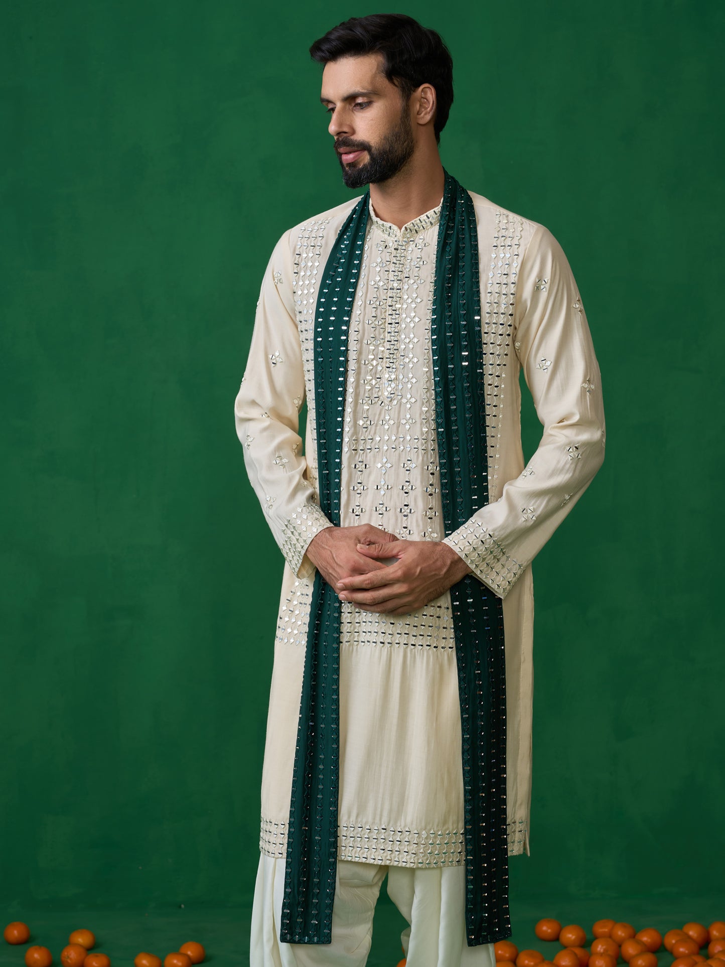 DARPAN BEIGE KURTA SET