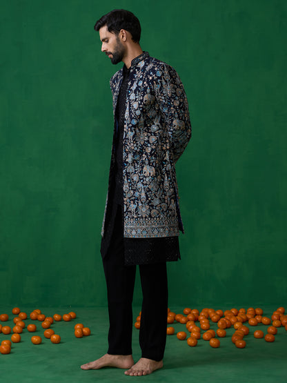 GARDEN NAVY BLUE INDOWESTERN SET