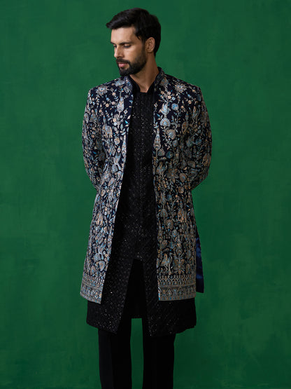 GARDEN NAVY BLUE INDOWESTERN SET