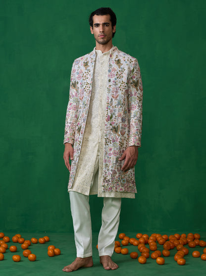 PHOOLPANKH IVORY INDOWESTERN SET