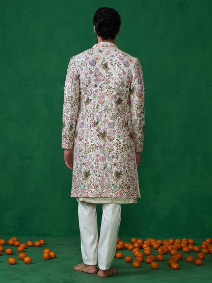 PHOOLPANKH IVORY INDOWESTERN SET