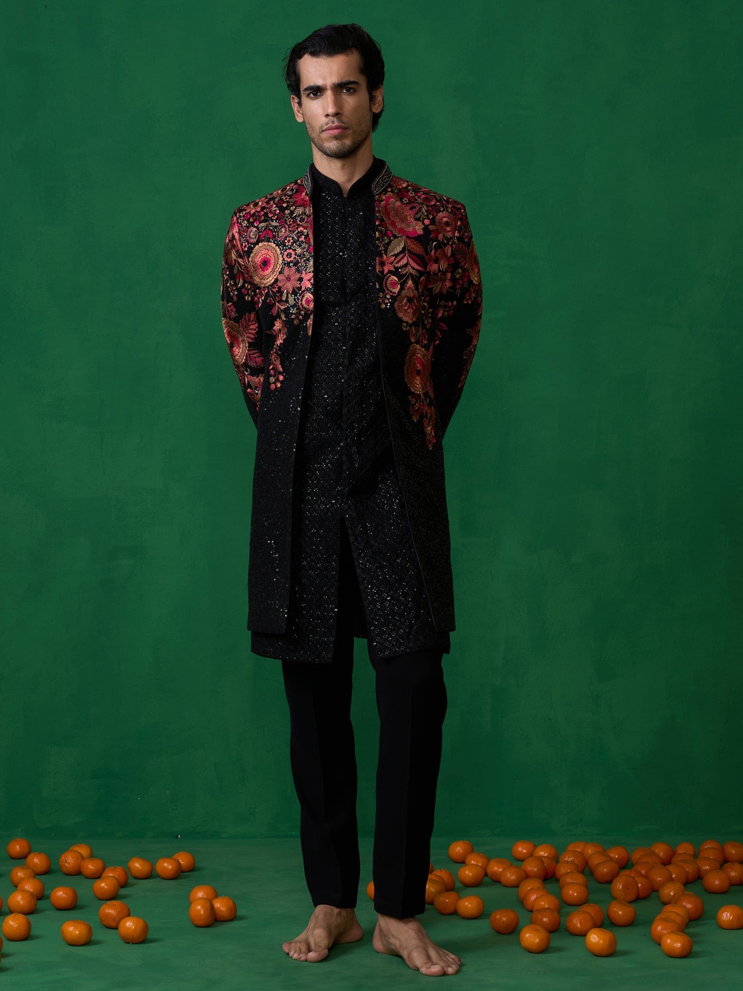 ROSE BLACK INDOWESTERN SET