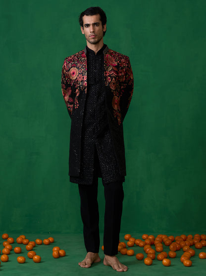 ROSE BLACK INDOWESTERN SET