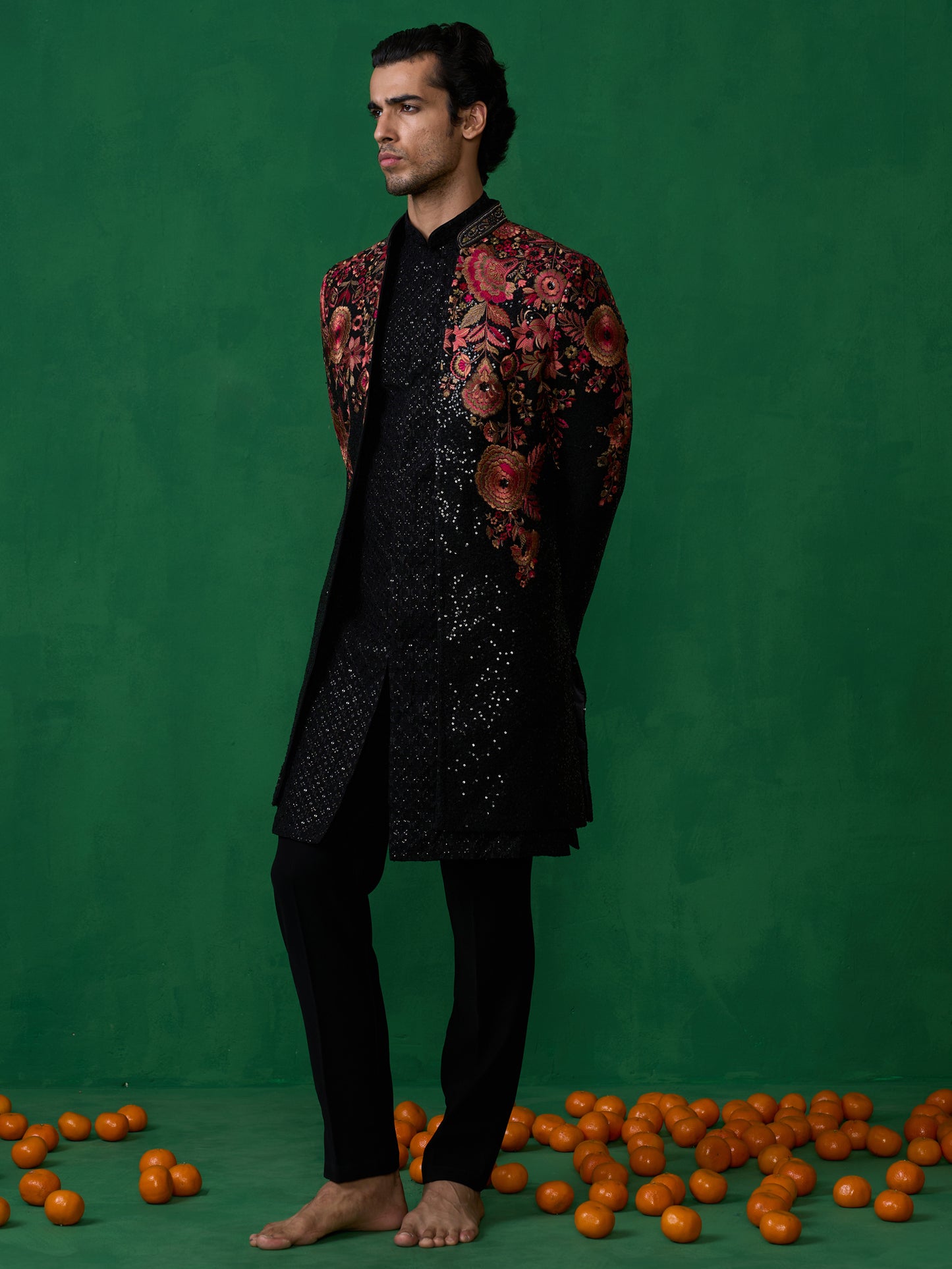 ROSE BLACK INDOWESTERN SET