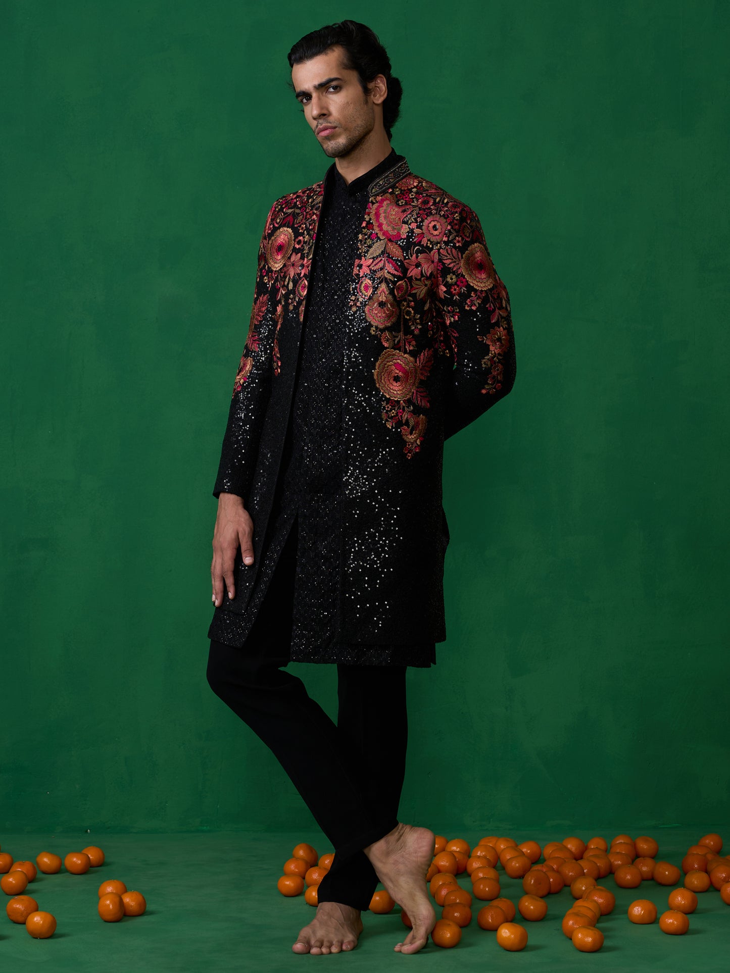 ROSE BLACK INDOWESTERN SET