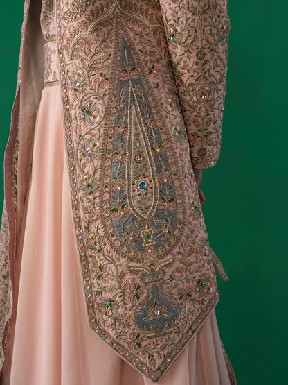 SHAHI PINK SHERWANI SET