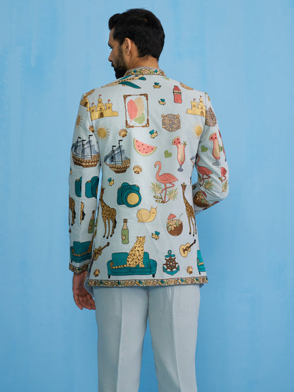 COCKTAIL SKY JODHPURI SET