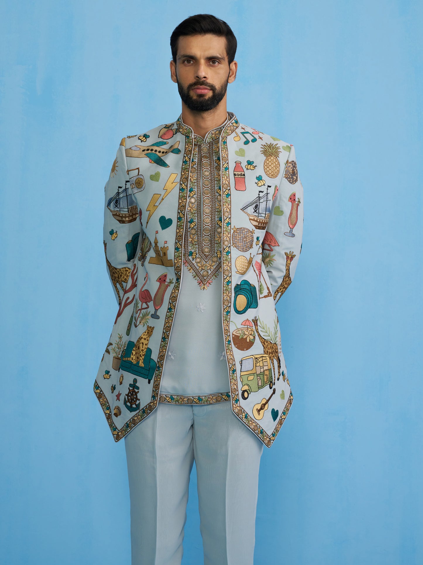 COCKTAIL SKY JODHPURI SET