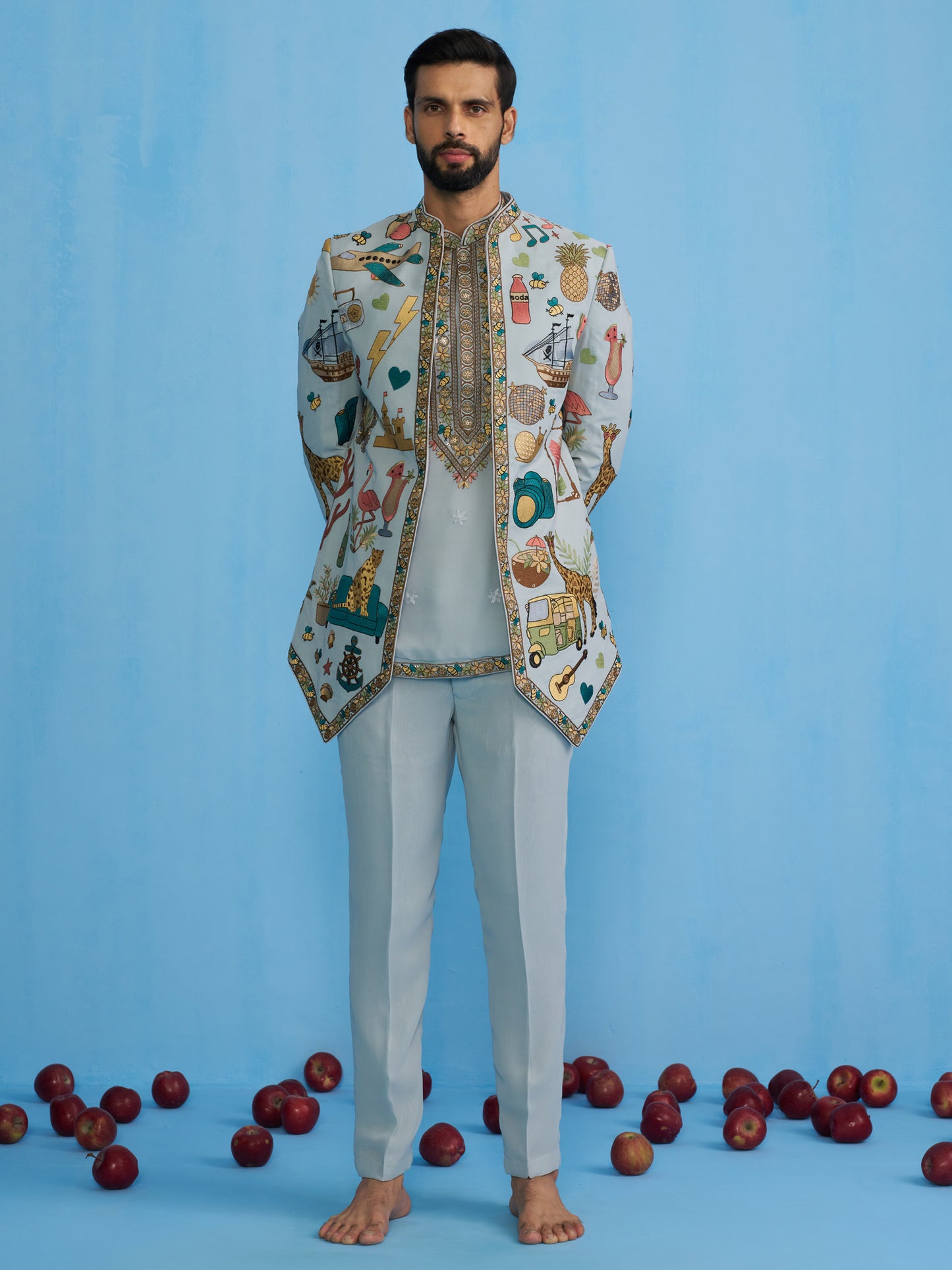 COCKTAIL SKY JODHPURI SET