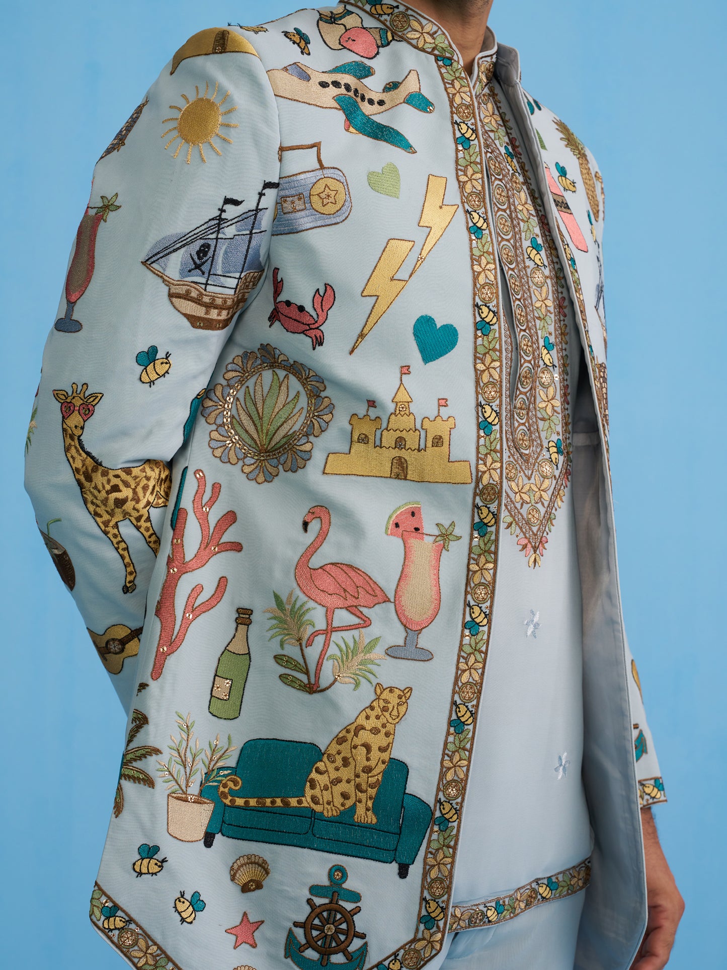 COCKTAIL SKY JODHPURI SET