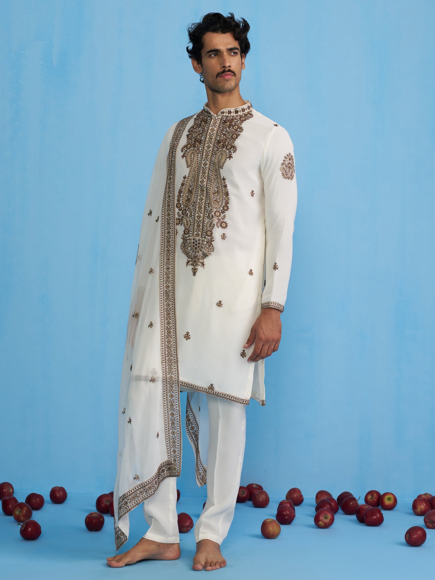 ARABIC IVORY KURTA SET