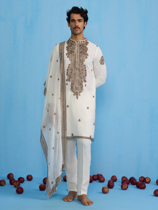 ARABIC IVORY KURTA SET