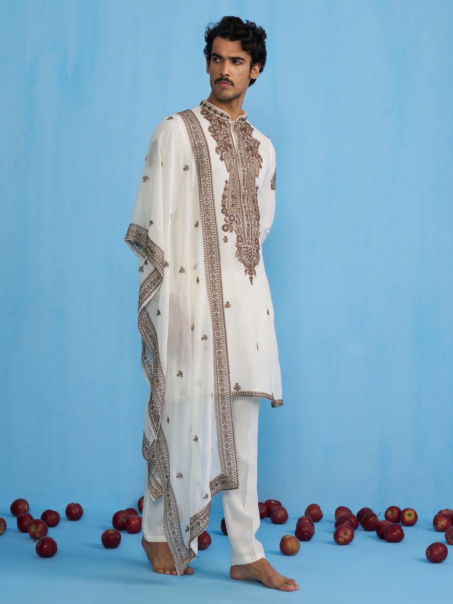 ARABIC IVORY KURTA SET