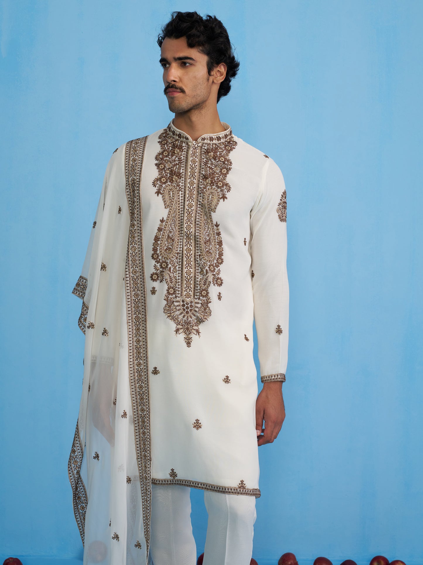 ARABIC IVORY KURTA SET
