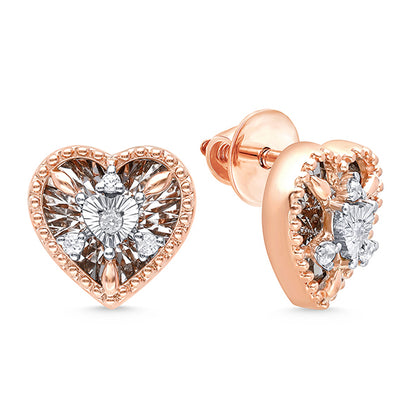 HEART DIAMOND EARRINGS