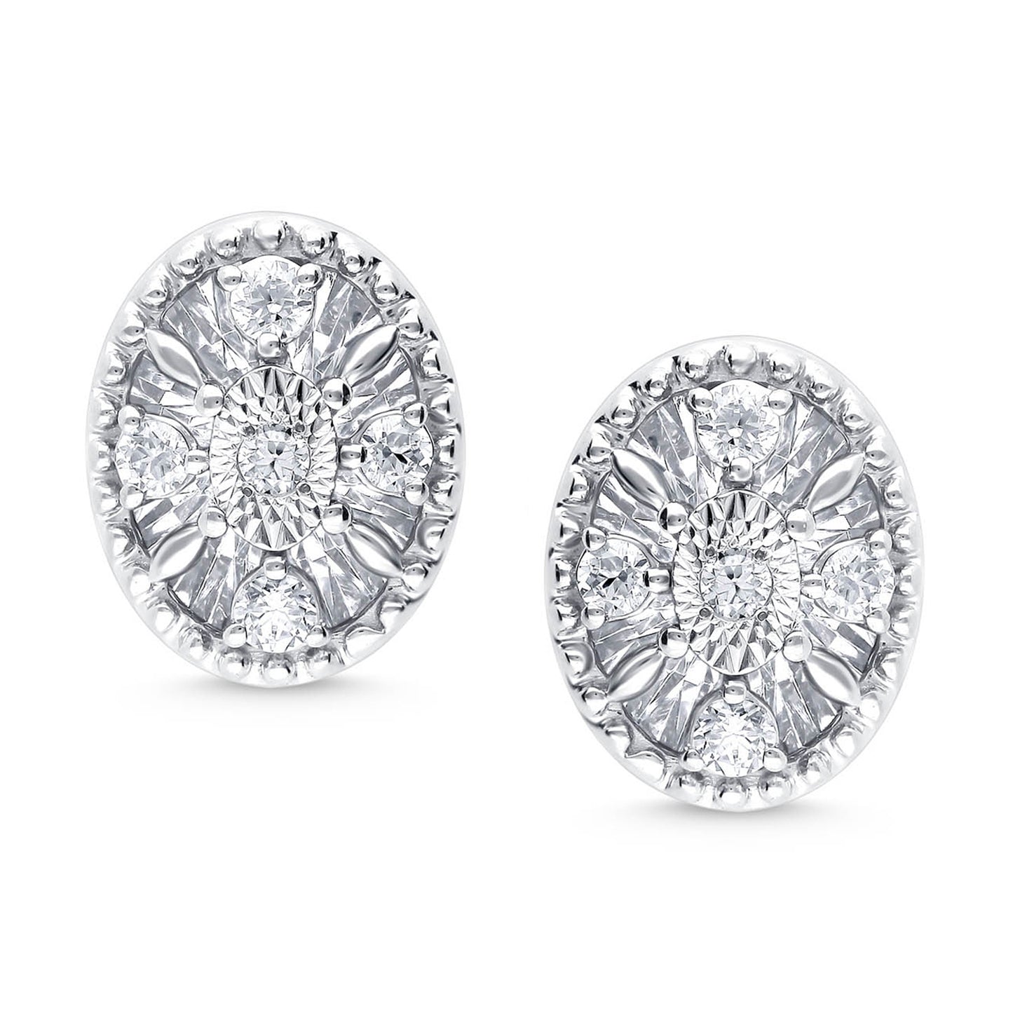 OVAL DIAMOND EARRINGS