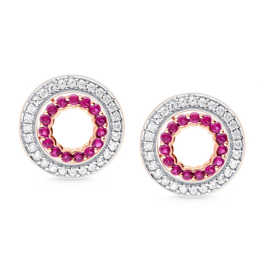 LIFE OF CIRCLE DIAMOND EARRINGS