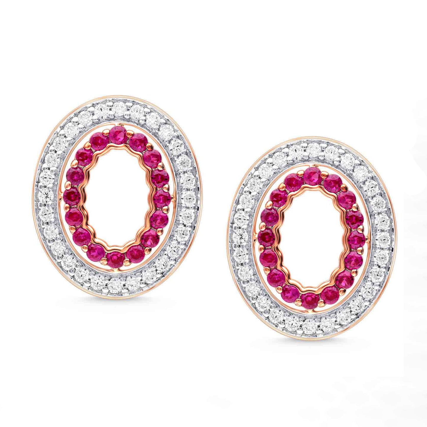 OVAL DIAMOND EARRINGS