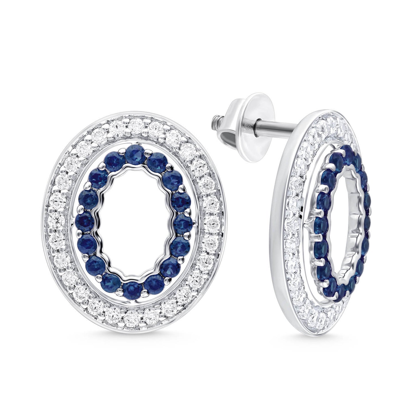 OVAL DIAMOND EARRINGS