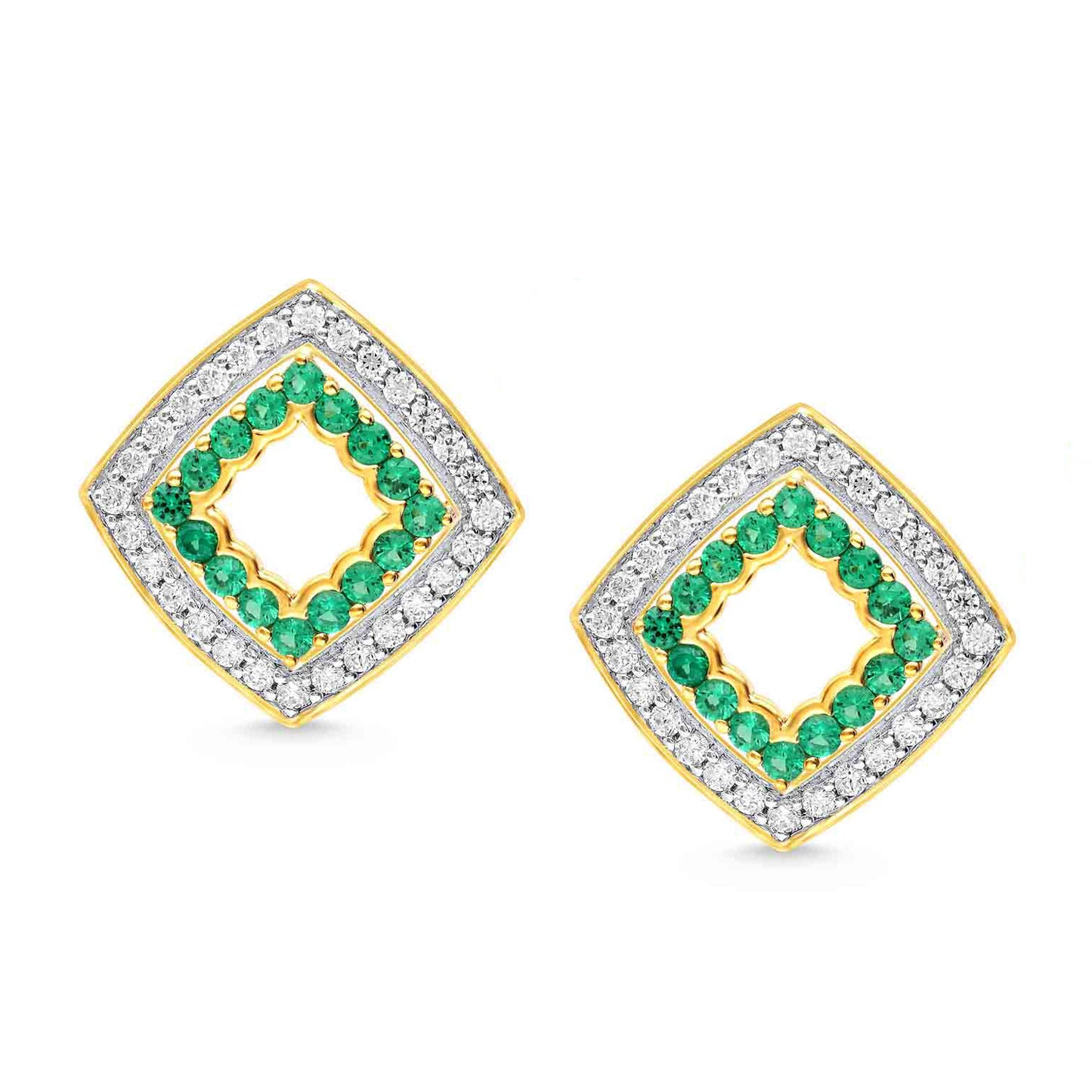 CUSHION DIAMOND EARRINGS