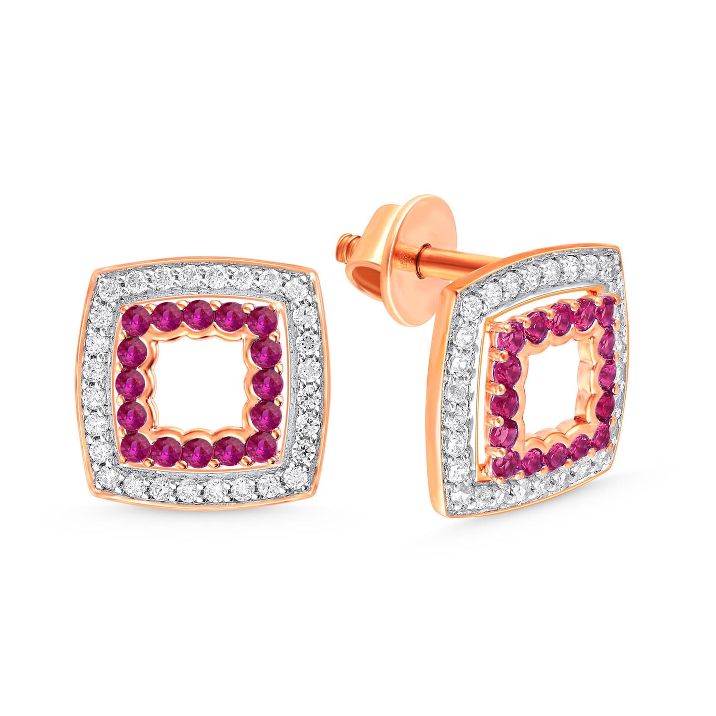 CUSHION DIAMOND EARRINGS