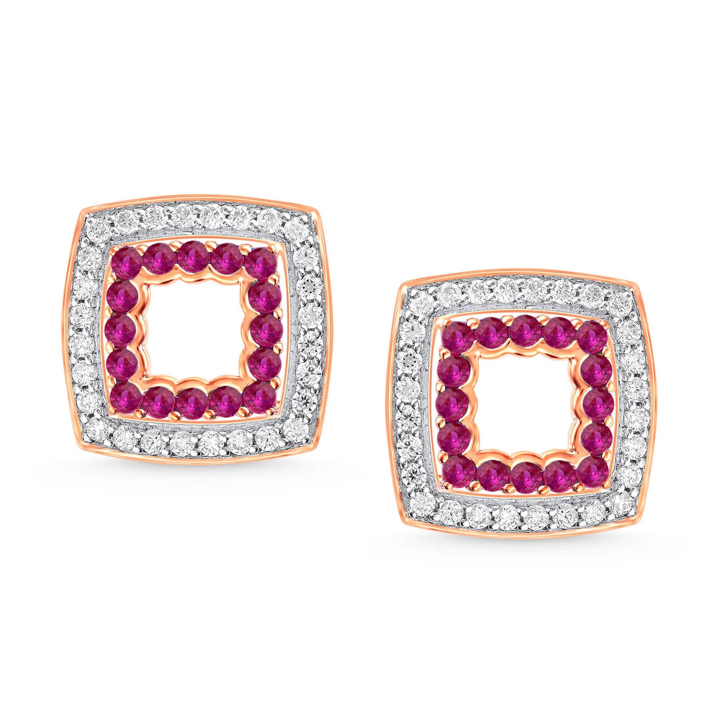 CUSHION DIAMOND EARRINGS