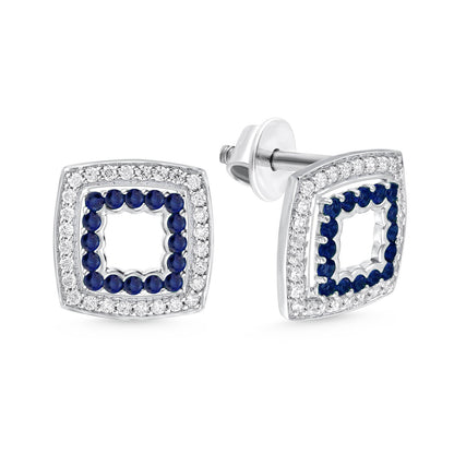 CUSHION DIAMOND EARRINGS