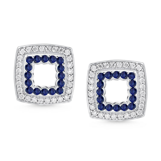 CUSHION DIAMOND EARRINGS