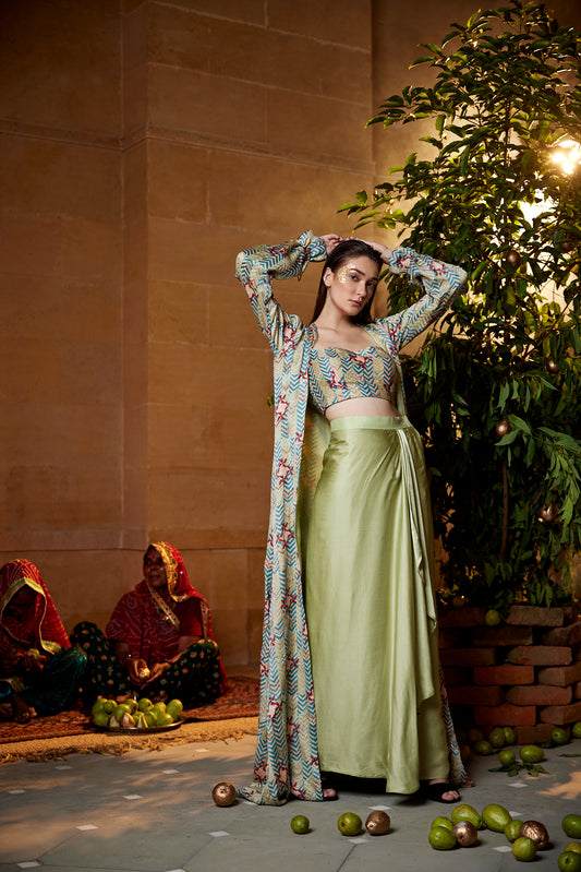 PISTACHIO SKIRT SET