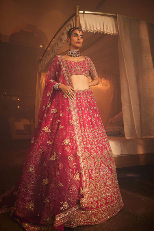 FAIZA RANI HEAVILY EMBROIDERED LEHENGA