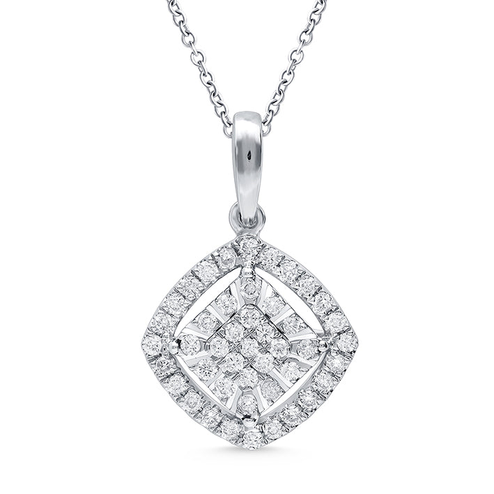 CUSHION SHAPED DIAMOND PENDANT