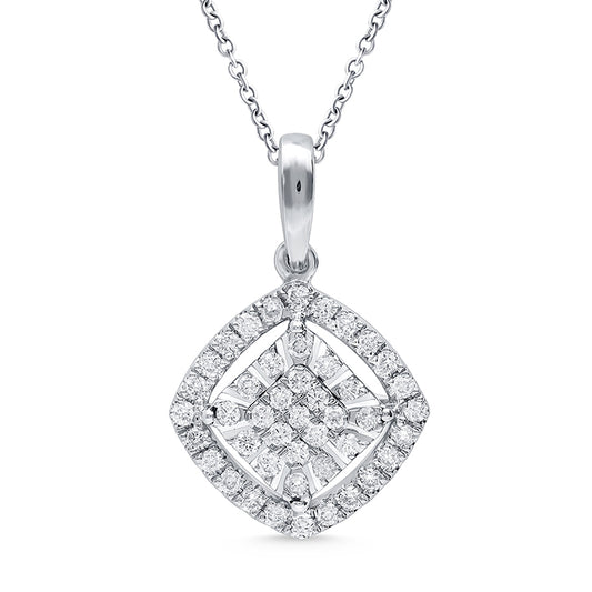 CUSHION SHAPED DIAMOND PENDANT