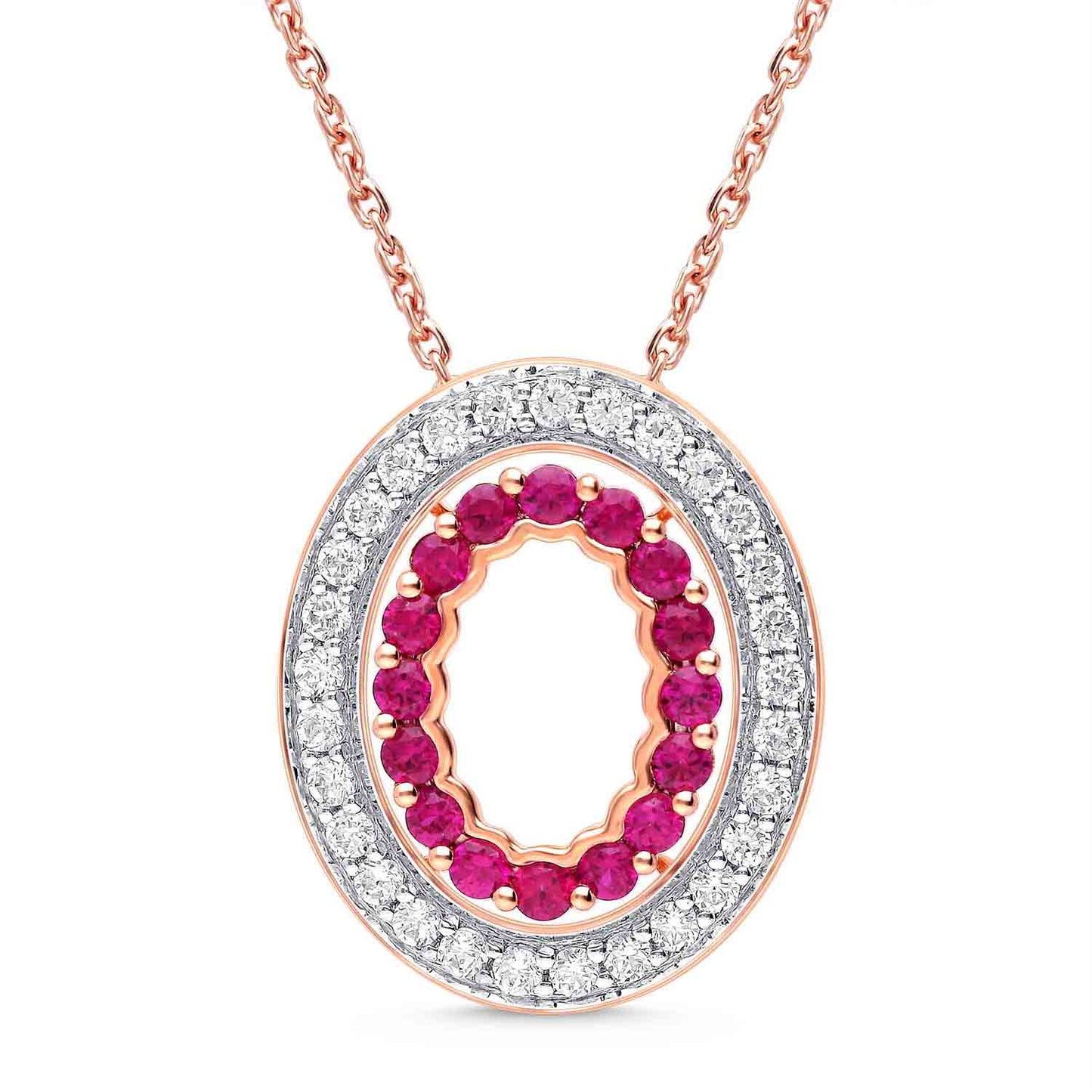 OVAL DIAMOND PENDANT