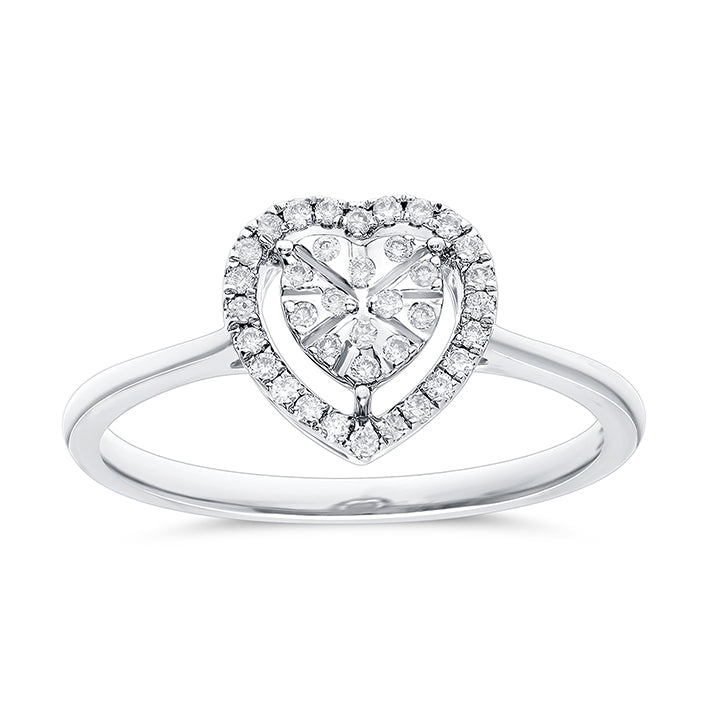 HEART SHAPED DIAMOND RING