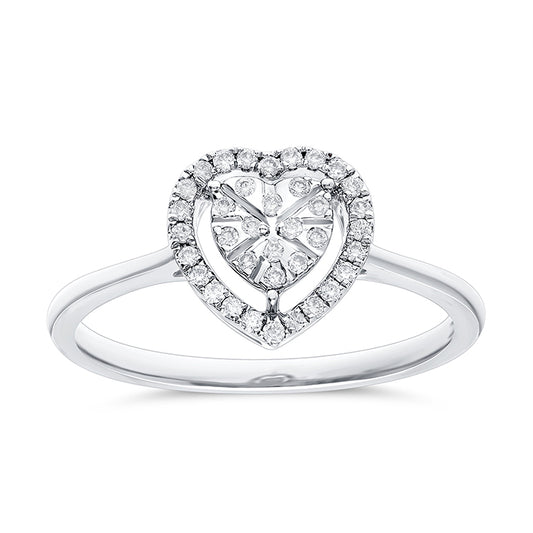 HEART SHAPED DIAMOND RING