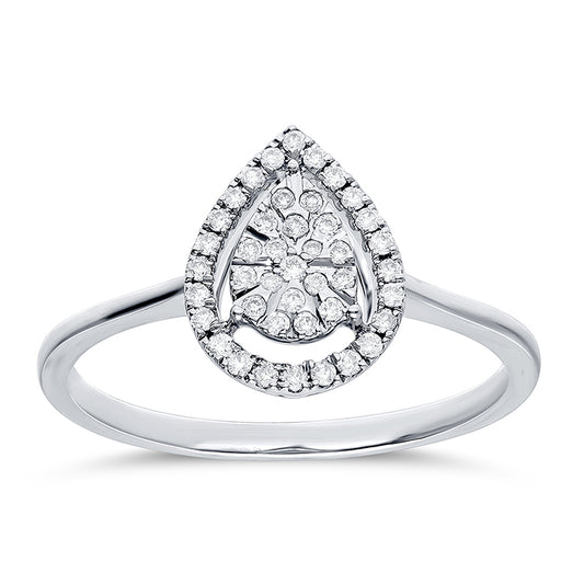 DAINTY DEWDROP DIAMOND RING