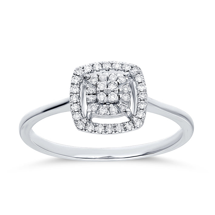 CUSHION SHAPED DIAMOND RING