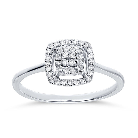 CUSHION SHAPED DIAMOND RING