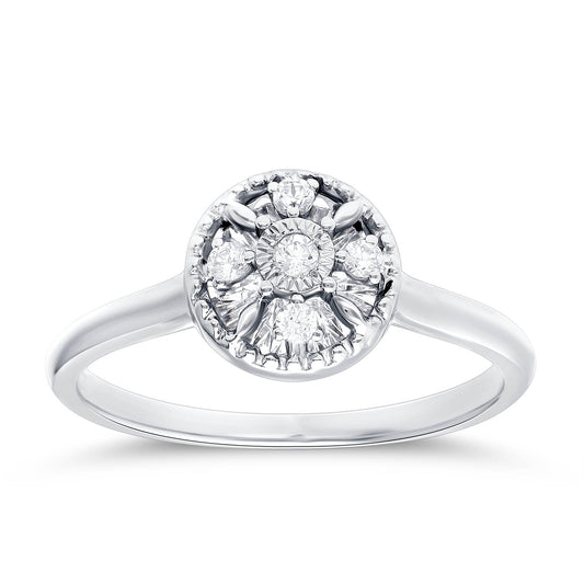 CIRCLE OF BLOOM DIAMOND RING