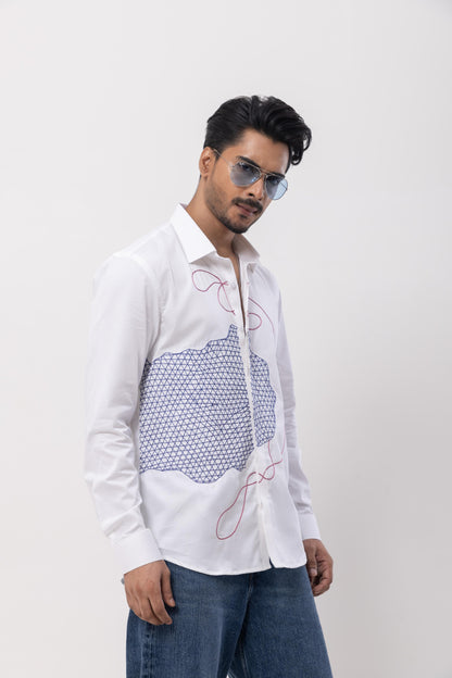 BRAIN - HAND EMBROIDERED DESIGNER SHIRT