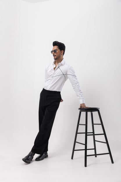 CROSS YOUR HEART - HAND EMBROIDERED DESIGNER SHIRT