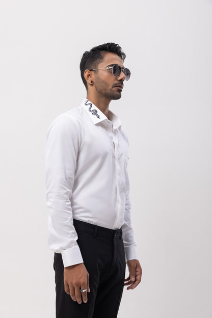 3 SNAKES - HAND EMBROIDERED DESIGNER SHIRT