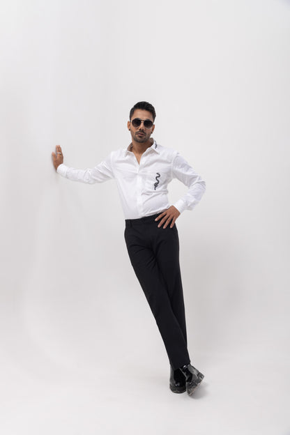 3 SNAKES - HAND EMBROIDERED DESIGNER SHIRT